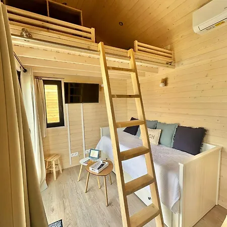 Berck-plage - Location Saisonniere Tiny House Insolite - 4 Hebergements Atypiques Avec Terrasse Privee, Proche Mer, Parking Prive Et Gratuit, Ideal Weekend Romantique, En Famille Ou Groupe 木屋