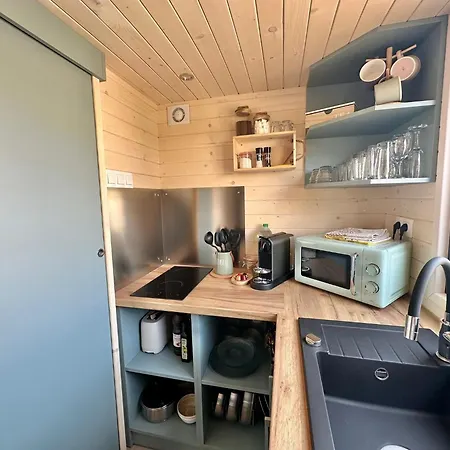 Berck-plage - Location Saisonniere Tiny House Insolite - 4 Hebergements Atypiques Avec Terrasse Privee, Proche Mer, Parking Prive Et Gratuit, Ideal Weekend Romantique, En Famille Ou Groupe 木屋 *