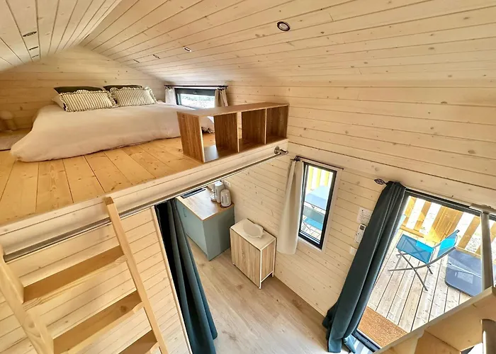 Berck-plage - Location Saisonniere Tiny House Insolite - 4 Hebergements Atypiques Avec Terrasse Privee, Proche Mer, Parking Prive Et Gratuit, Ideal Weekend Romantique, En Famille Ou Groupe 샬레 *
