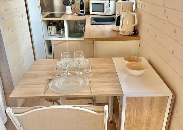 Berck-plage - Location Saisonniere Tiny House Insolite - 4 Hebergements Atypiques Avec Terrasse Privee, Proche Mer, Parking Prive Et Gratuit, Ideal Weekend Romantique, En Famille Ou Groupe 샬레