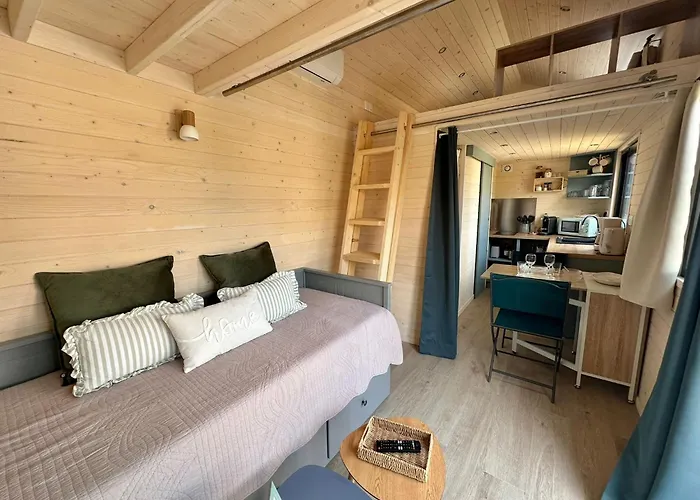 Berck-plage - Location Saisonniere Tiny House Insolite - 4 Hebergements Atypiques Avec Terrasse Privee, Proche Mer, Parking Prive Et Gratuit, Ideal Weekend Romantique, En Famille Ou Groupe 샬레 *