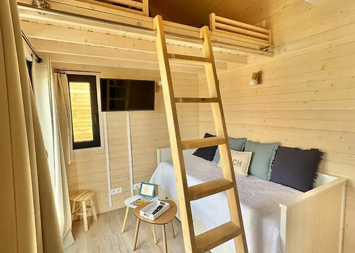 Berck-plage - Location Saisonniere Tiny House Insolite - 4 Hebergements Atypiques Avec Terrasse Privee, Proche Mer, Parking Prive Et Gratuit, Ideal Weekend Romantique, En Famille Ou Groupe 샬레
